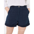 Women daily life wear casual cotton cargo shorts for ladies wear comfortable with big pockets